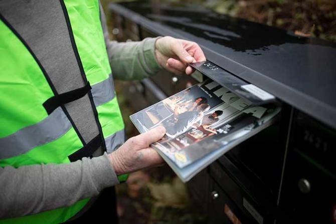 Courier puts Ikea catalogue in the letterbox